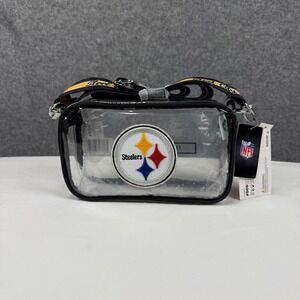 FOCO NFL Pittsburgh Steelers Clear Crossbody Stadium Bag Steel City Football NEW